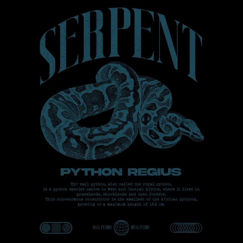 Ball Python Moderne Reptilienwärter Streetwear