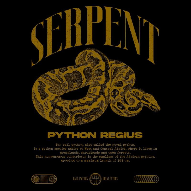 Ball Python Moderne Reptilienwärter Streetwear