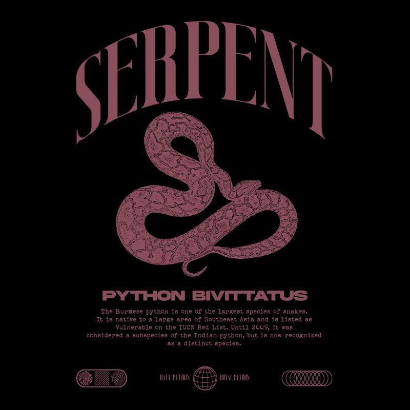Python Birman Moderne Reptile Keeper Streetwear
