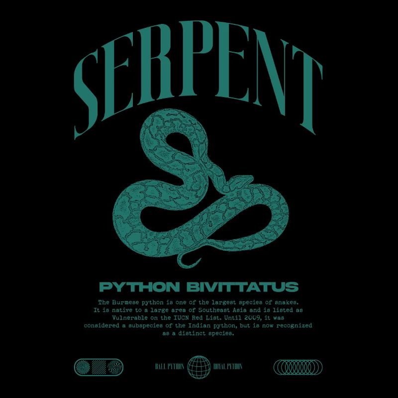 Python Birman Moderne Reptile Keeper Streetwear