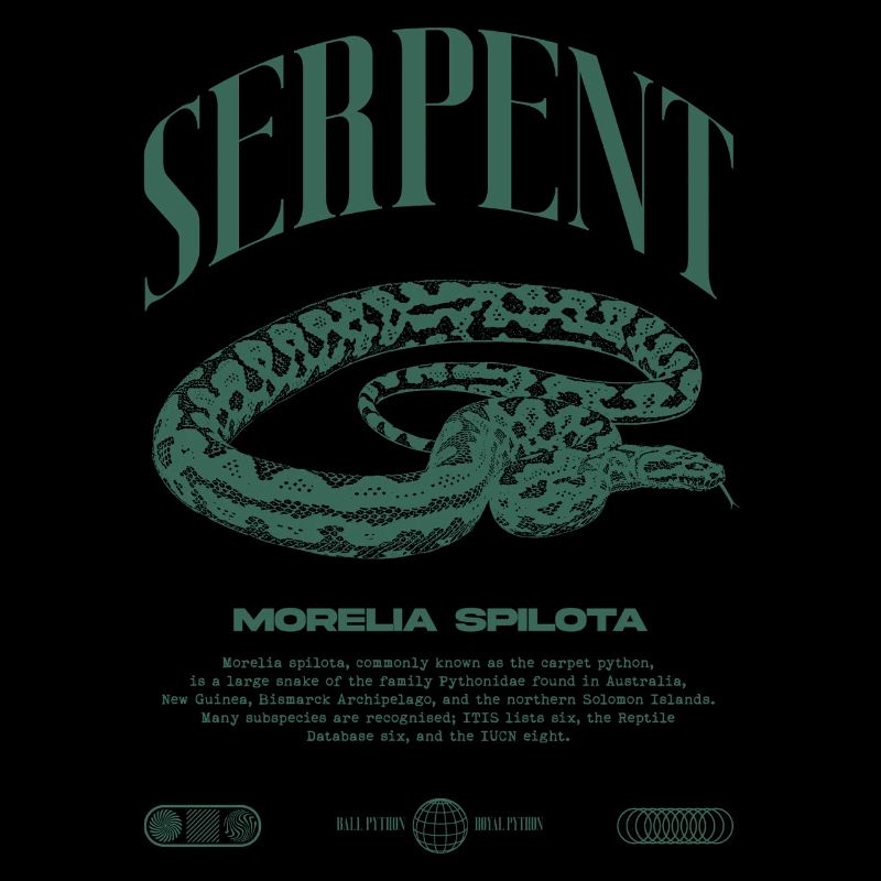 Carpet Python Modern Reptile Keeper Streetwear