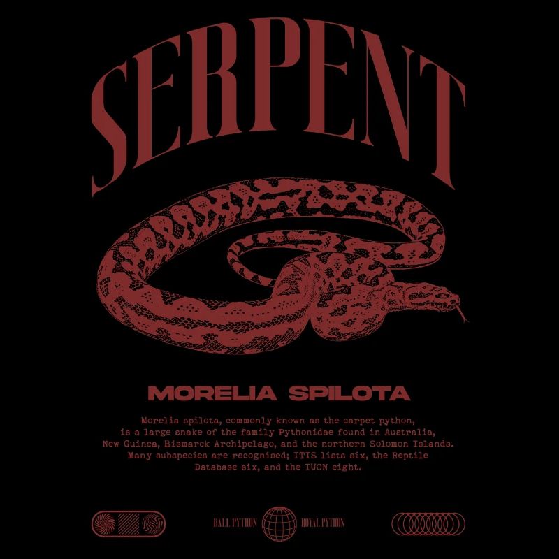 Tapis Python Moderne Reptile Keeper Streetwear