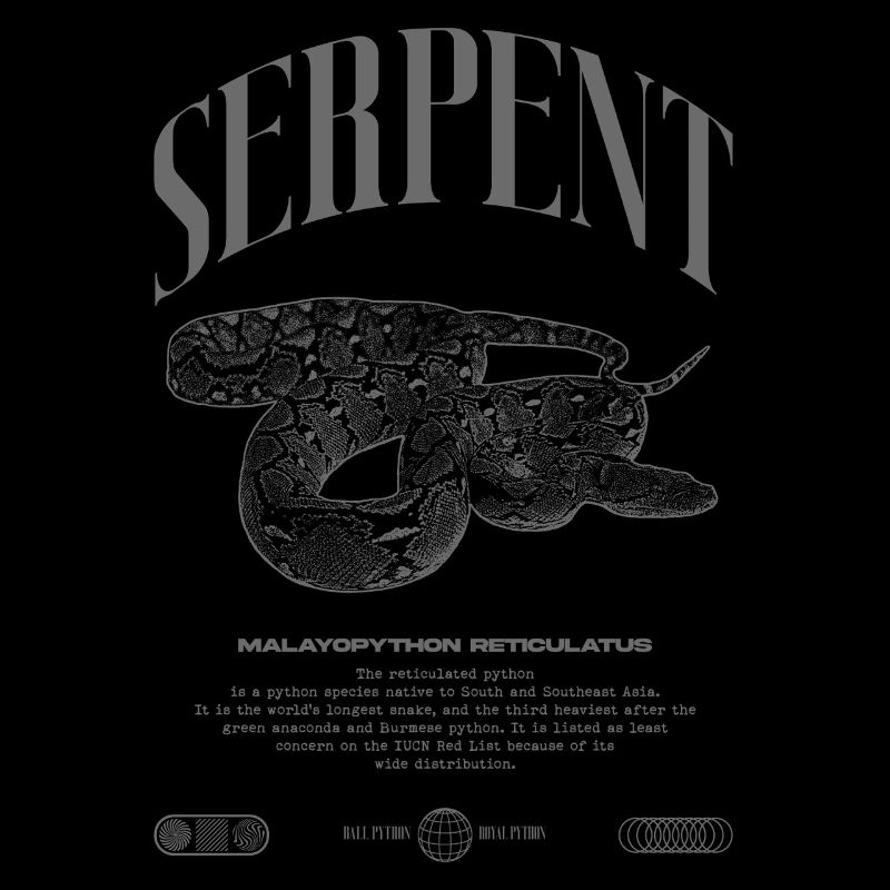 Reticulated Python Reptile Keeper Streetwear