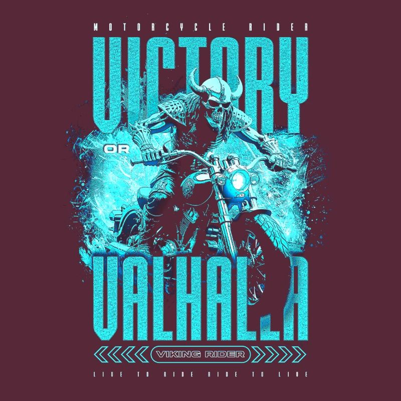 Motorrad Nordische Wikinger Sieg Oder Walhalla