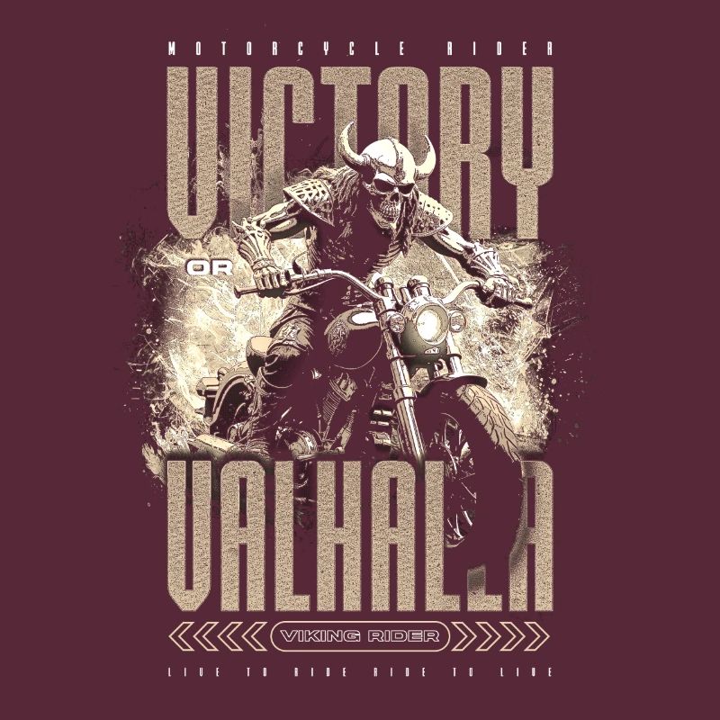Motorrad Nordische Wikinger Sieg Oder Walhalla