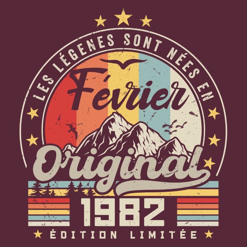 Février 1982 Cadeau 42e Anniversaire Février 1982
