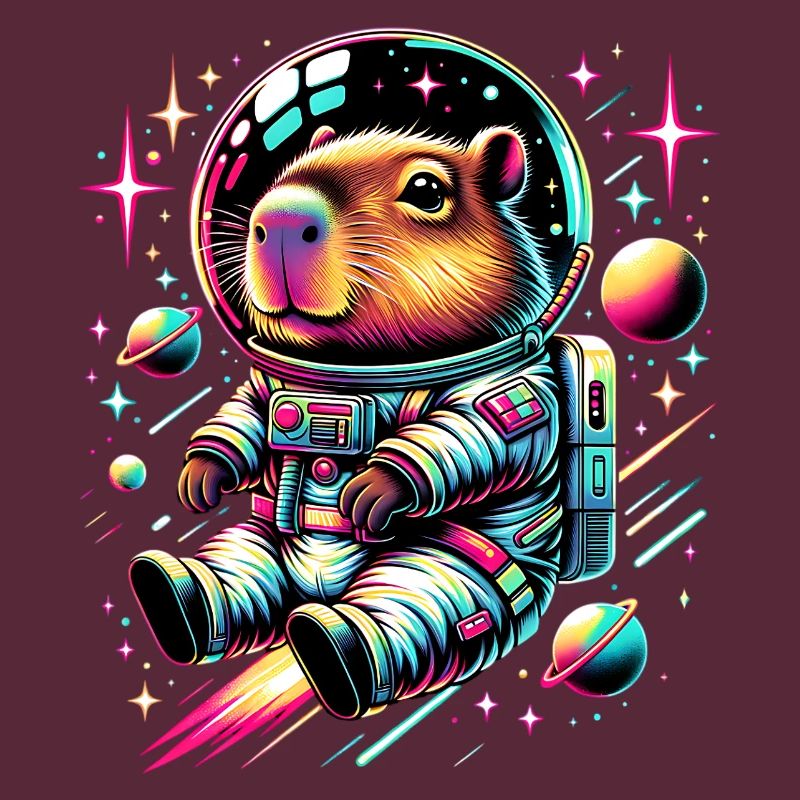 Capybaras Mignon Capybara Astronaute