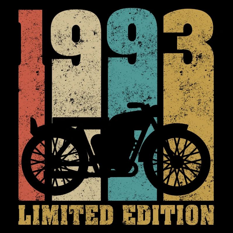 Vintage Motorrad 1993 Retro Geburtstagsgeschenk