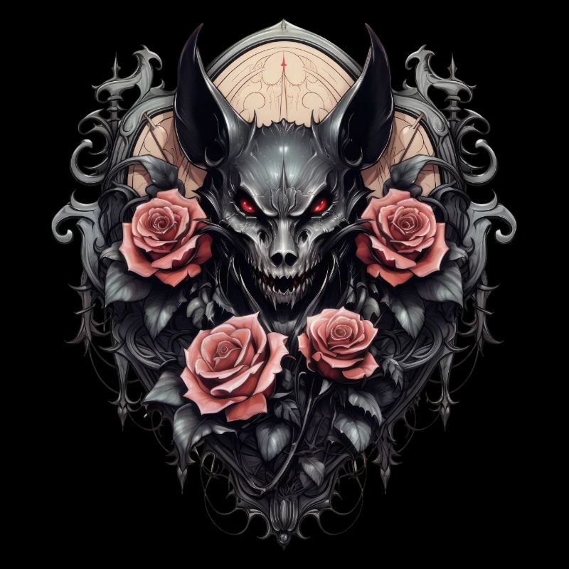 Gothic Roses Illustrations Artwork