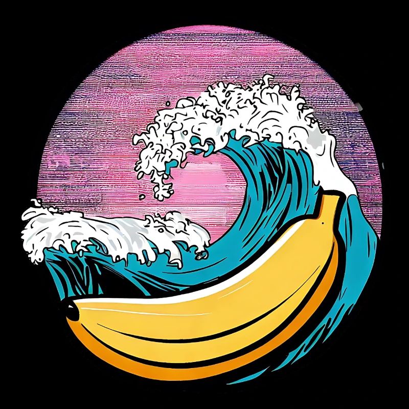 Surf Banana Sunset
