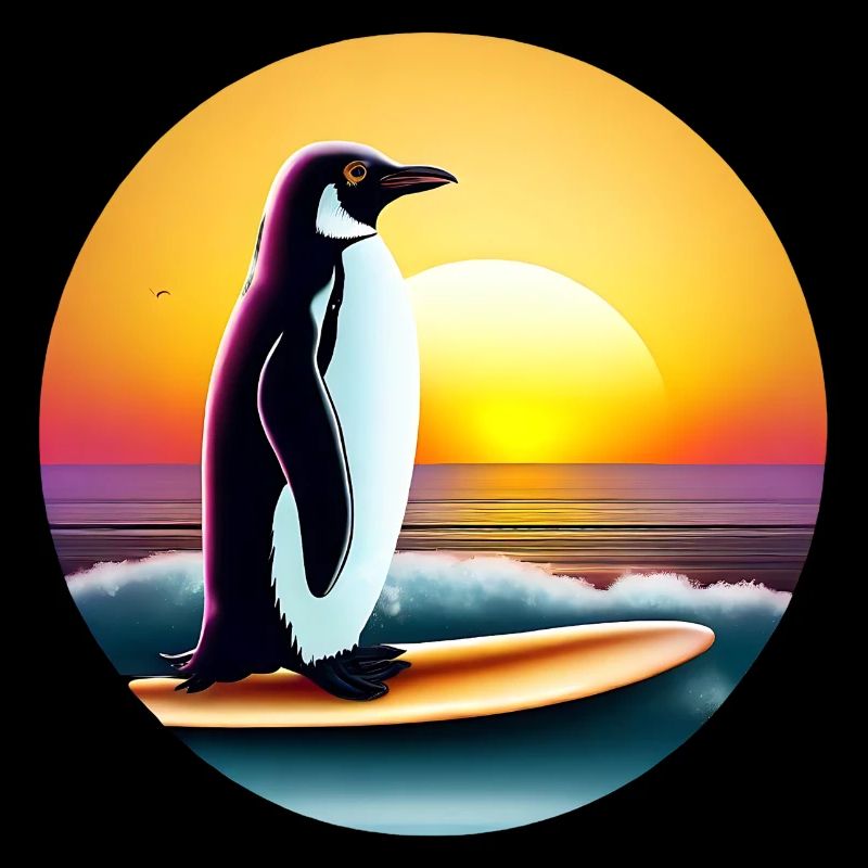 Penguin Surfer