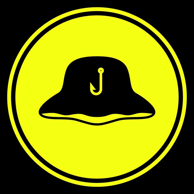 Icône chapeau de pêche Silhouette