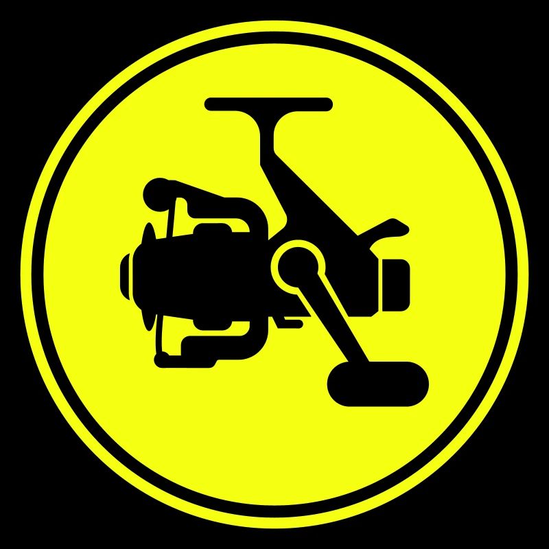 Icône du symbole du moulinet de pêche