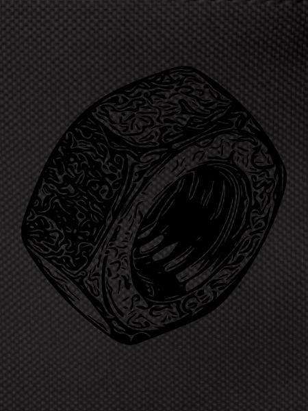 Screw nut dark surface