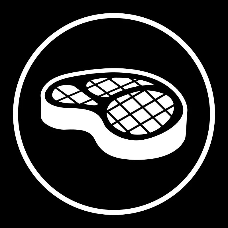 Symbole du steak de viande