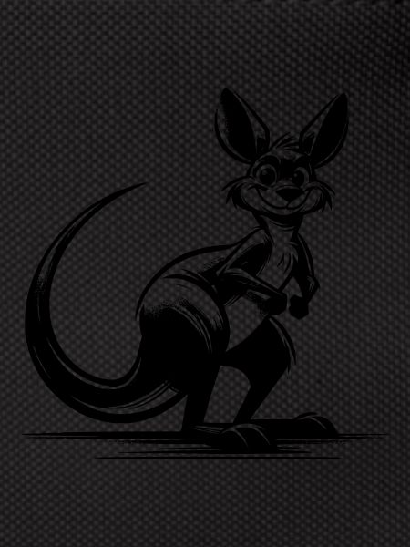 Australian smiling kangaroo