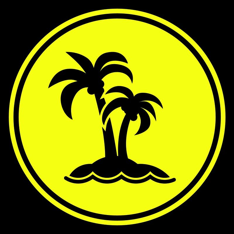 symbole de l’île de palmier
