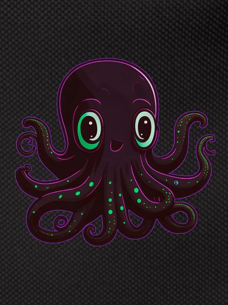Happy Pink Octopus