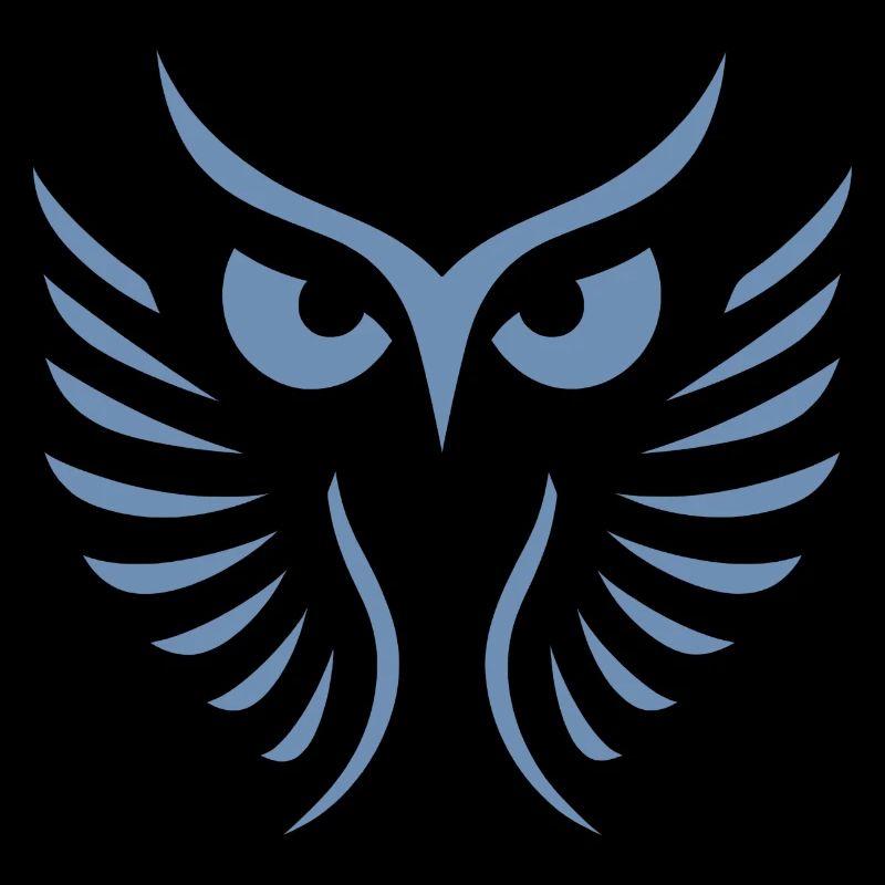 Moderne Eule: Abstrakte, Minimalistische Kunst