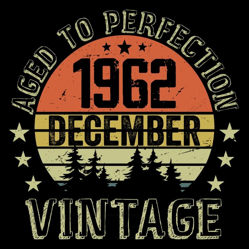 Retro Birthday Gift - Born In December 1962