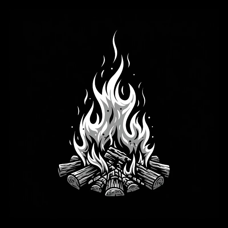 Campfire magic: warmth, light and nights