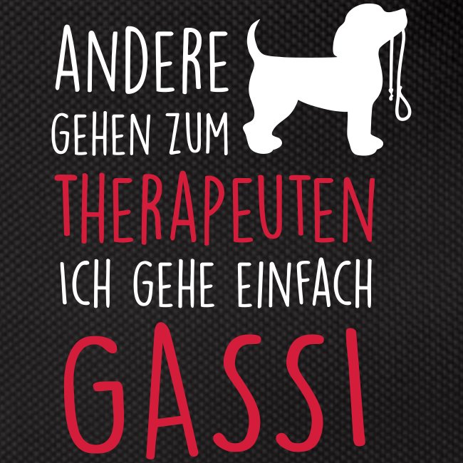 Vorschau: Gassi Therapeut Hund - Gürteltasche