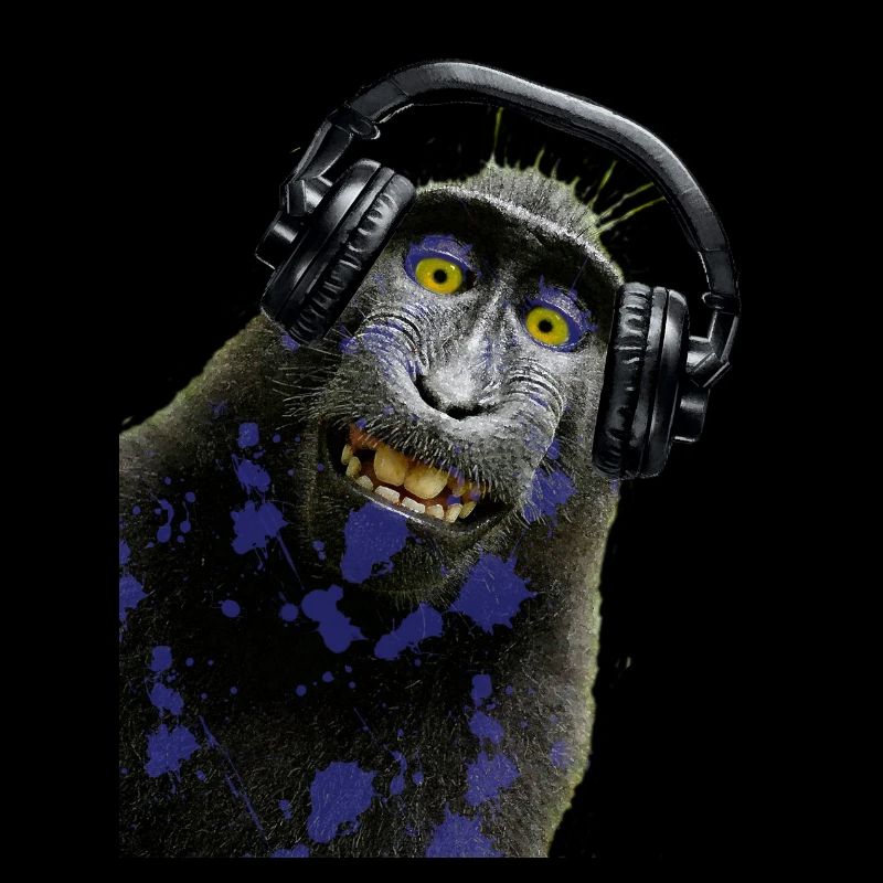 Tshirt musique de singe by customstyle