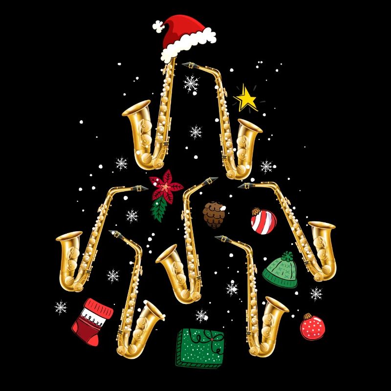 Saxophon Weihnachtsbaum Ornament