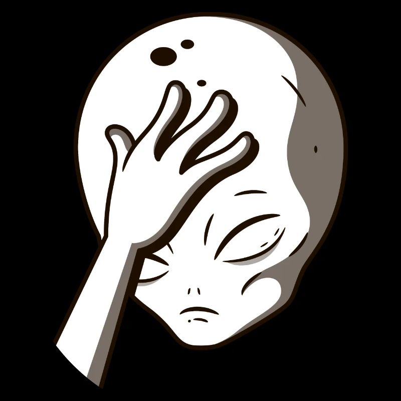 Portrait de visage étranger Facepalm