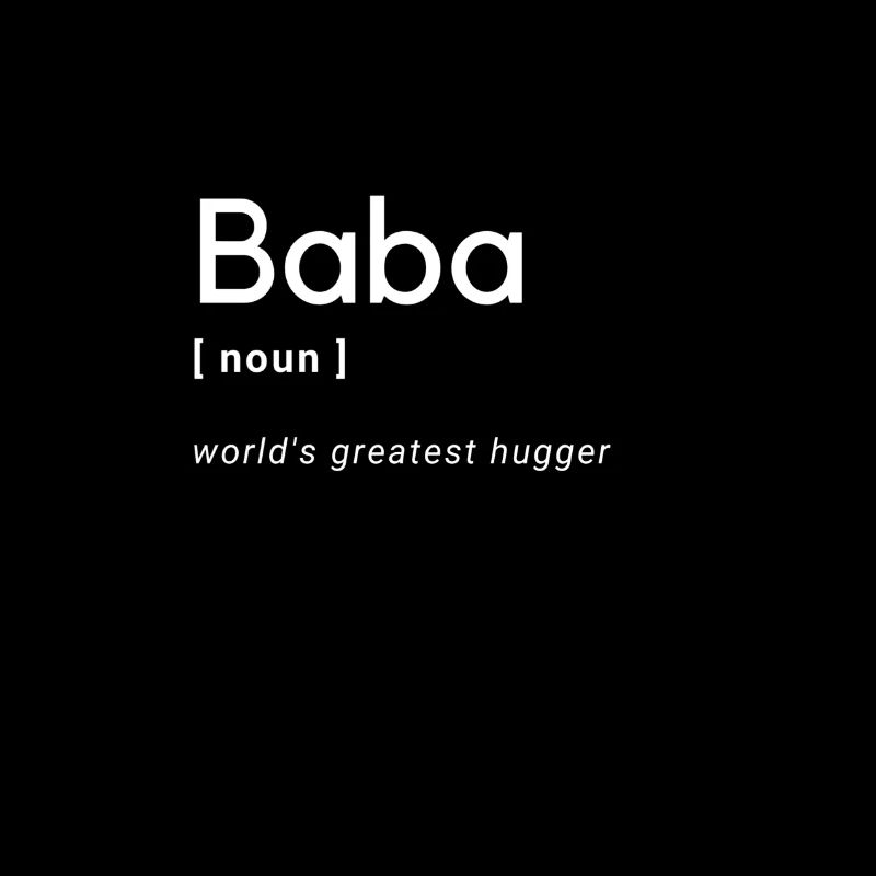 Baba weltbester Hugger Dad T Shirt