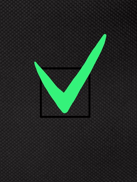 Check mark - sign
