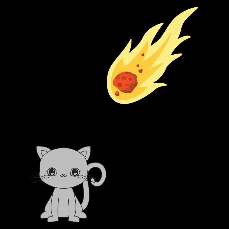Kitty Cat Meteorite Cat Lover Funny Cute