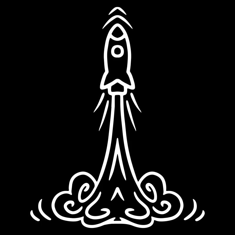 Rocket launch Raketenstart - Rakete Geschenkidee