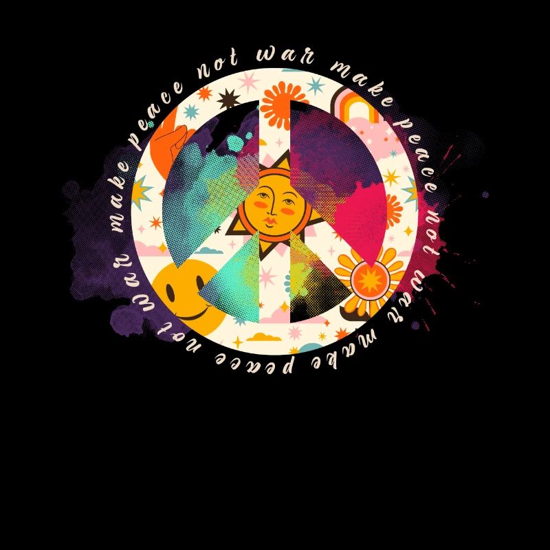 Make Peace not War - Peace Zeichen - Frieden