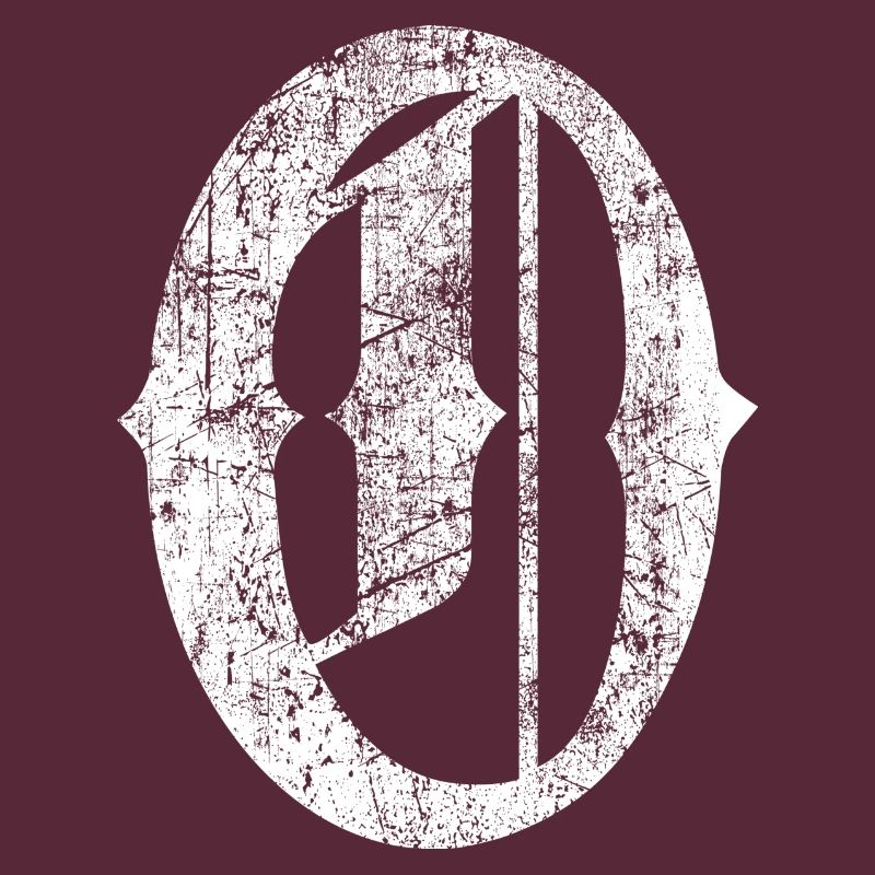 Tshirt alphabet initial O