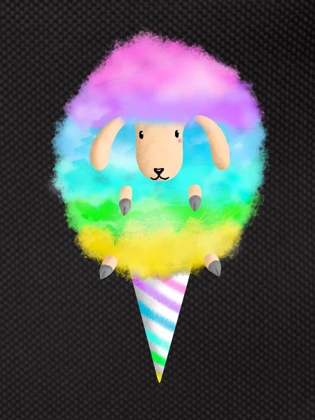 Cotton Candy Sheep