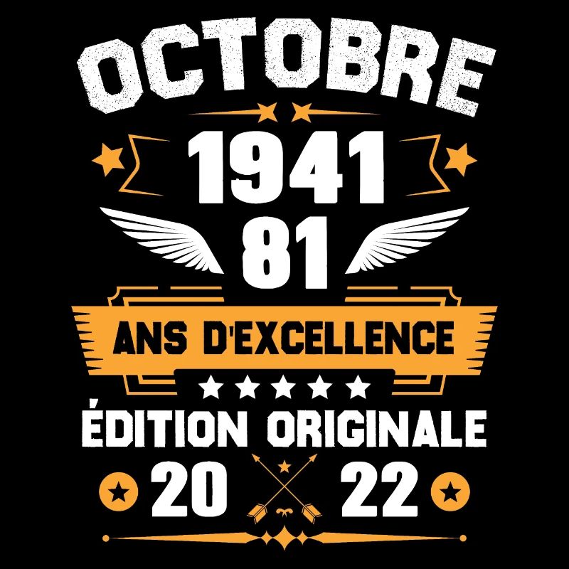 Octobre 1941 Idée Cadeau D'anniversaire 81 Ans