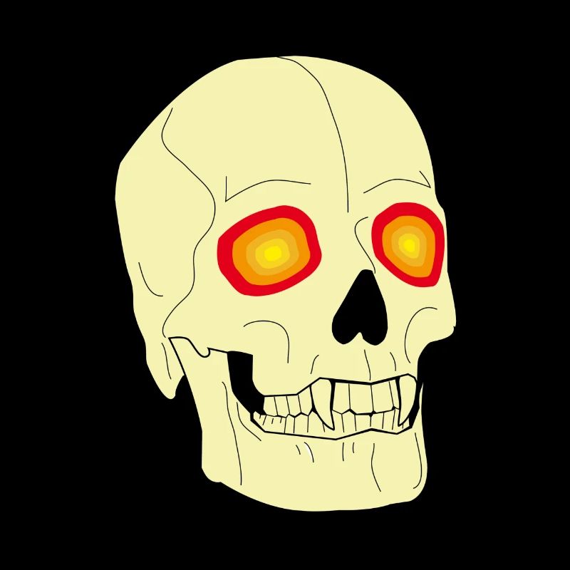 Psychedelischer Schädel