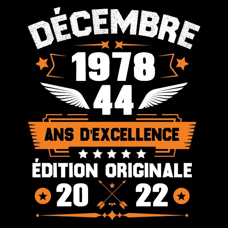 Décembre 1978 Idée Cadeau D'anniversaire 44 Ans