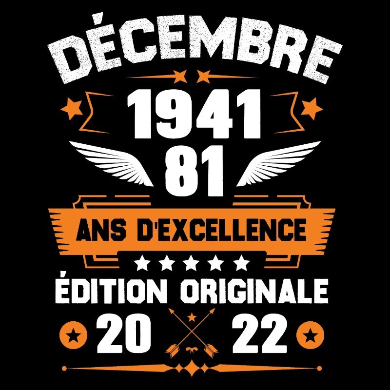 Décembre 1941 Idée Cadeau D'anniversaire 81 Ans