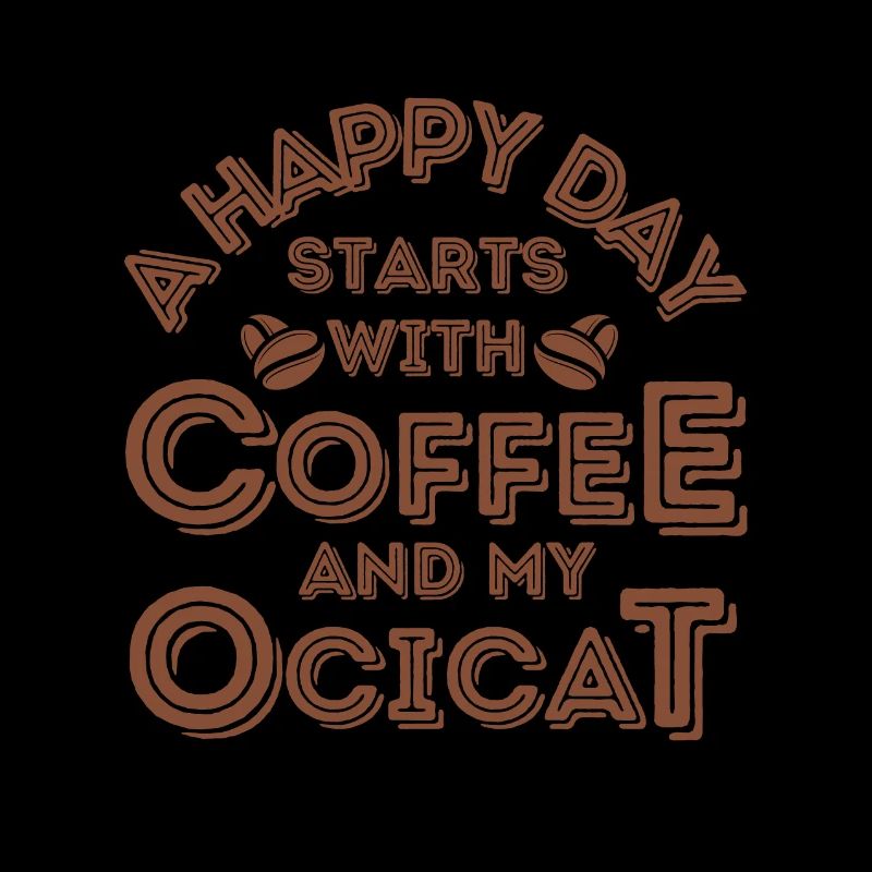 Ocicat Katze Kaffee Cafe