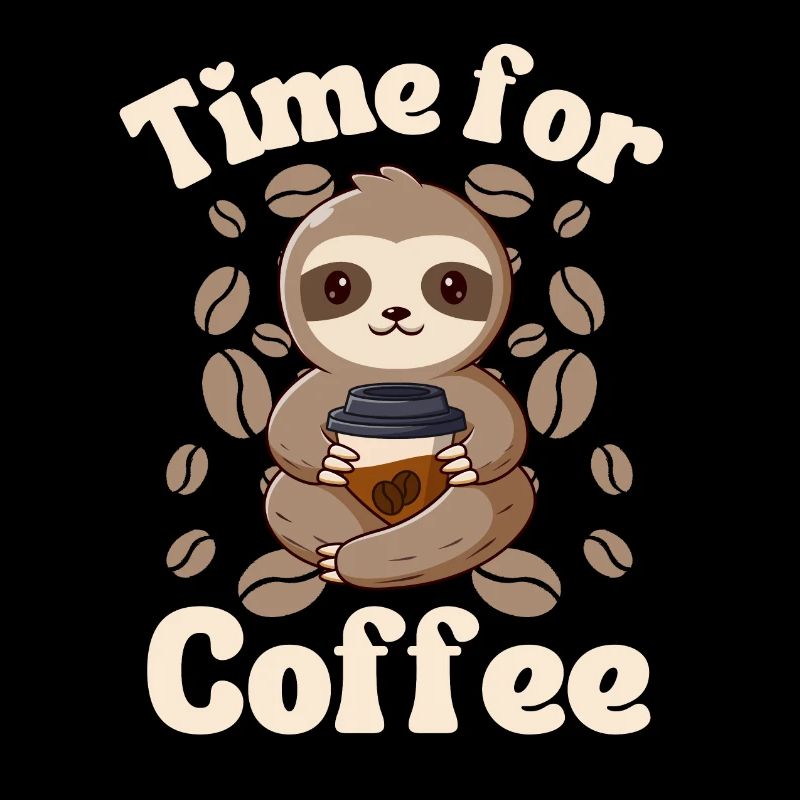 Sloth Coffee Cafe Sloth a besoin de café