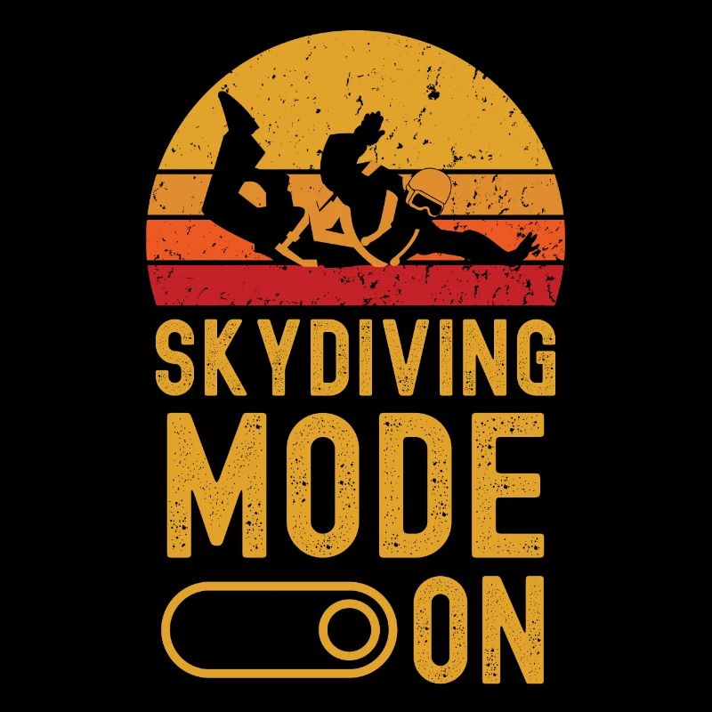 Mode parachutisme sur rétro vintage
