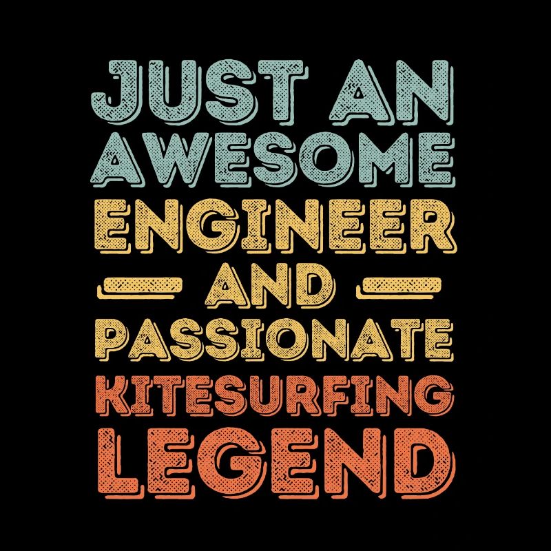 Engineer kitesurfing retro