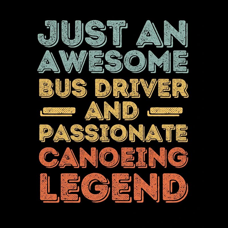 Bus driver Canoe driving retro