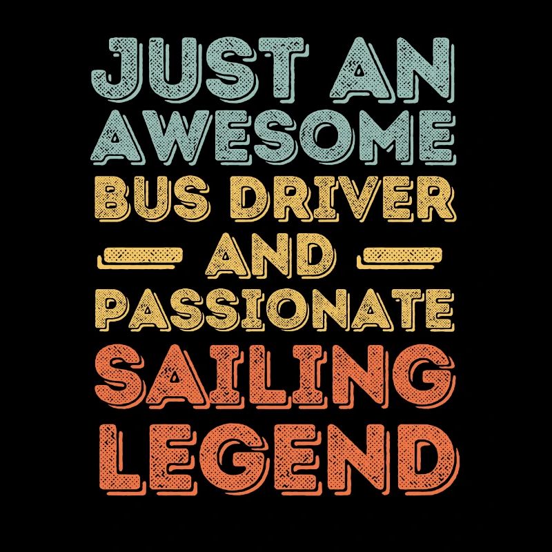 Bus driver sailing retro