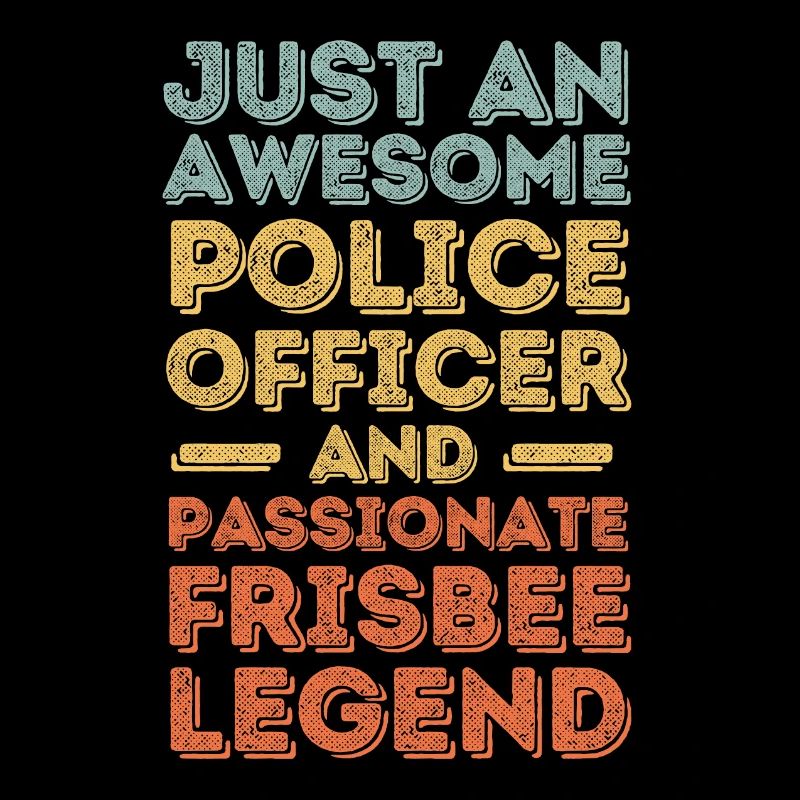 Policeman Frisbee retro