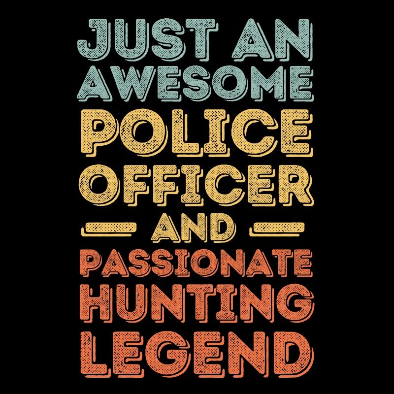 Policeman hunting retro