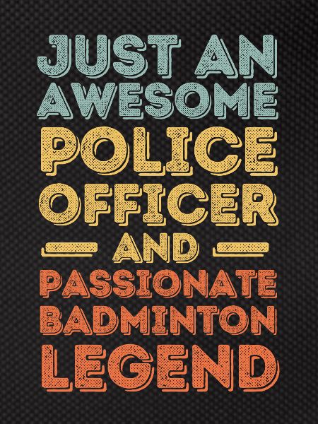 Policeman Badminton retro