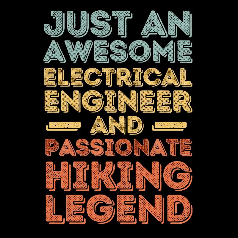 Electrical Engineer Hiking retro